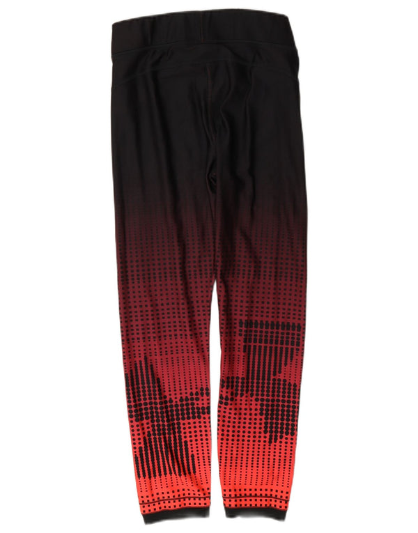 Leggings Heat Gear da donna Under Armour UK 10 Piccolo poliestere geometrico rosso