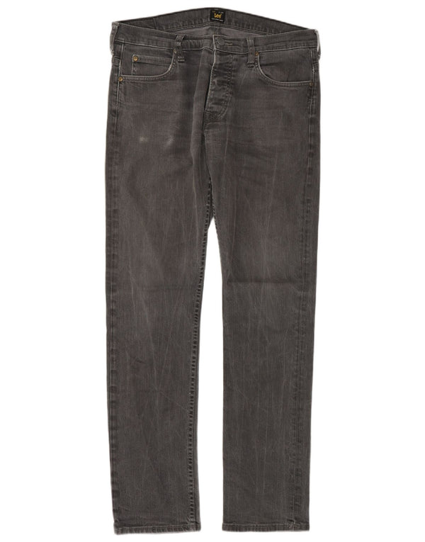 Jeans Lee Powell Slim da uomo W33 L34 cotone grigio