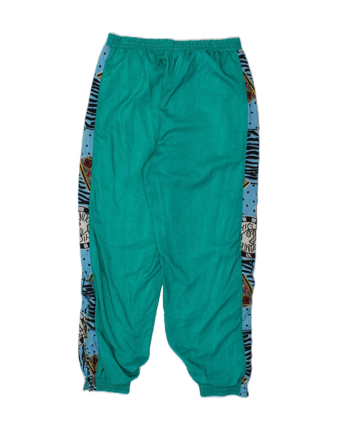 KILLTEC Womens Tracksuit Trousers Joggers UK 18 XL  Turquoise Geometric Vintage Killtec and Second-Hand Killtec from Messina Hembry 