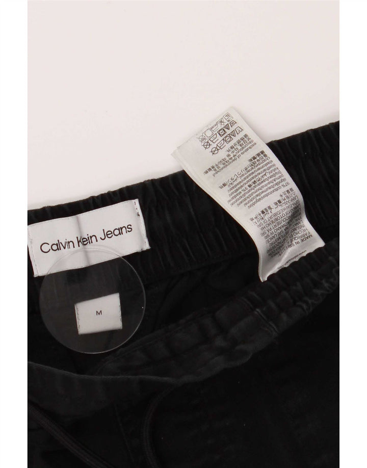 Pantaloni cargo da donna Calvin Klein Joggers medi W30 L28 cotone nero