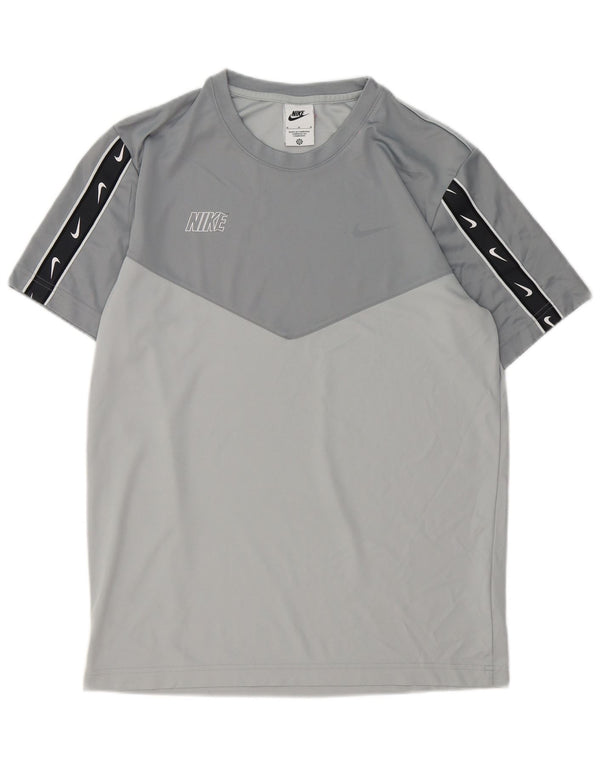 T-shirt grafica da uomo Nike Top in poliestere grigio medio