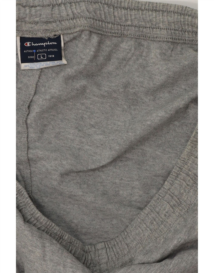 Pantaloncini sportivi da uomo CHAMPION grandi in cotone grigio