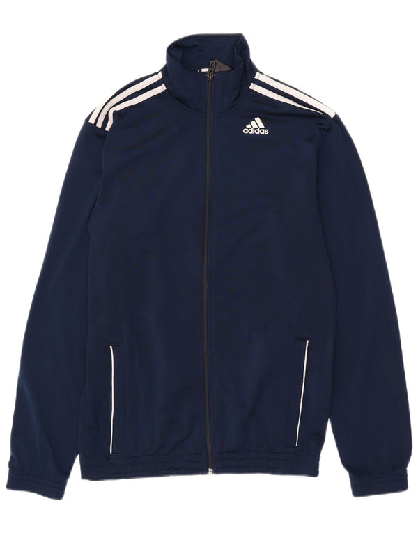 Giacca da tuta da uomo Adidas UK 36/38 Small Poliestere blu navy