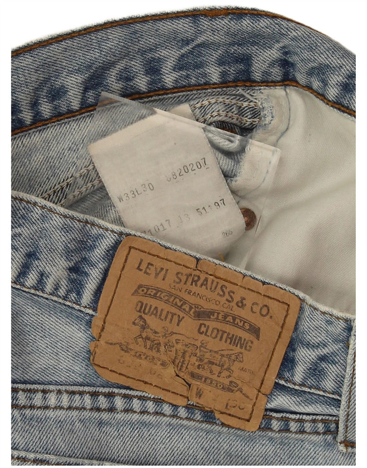 Pantaloncini di jeans da donna Levi's W33 Large in cotone blu