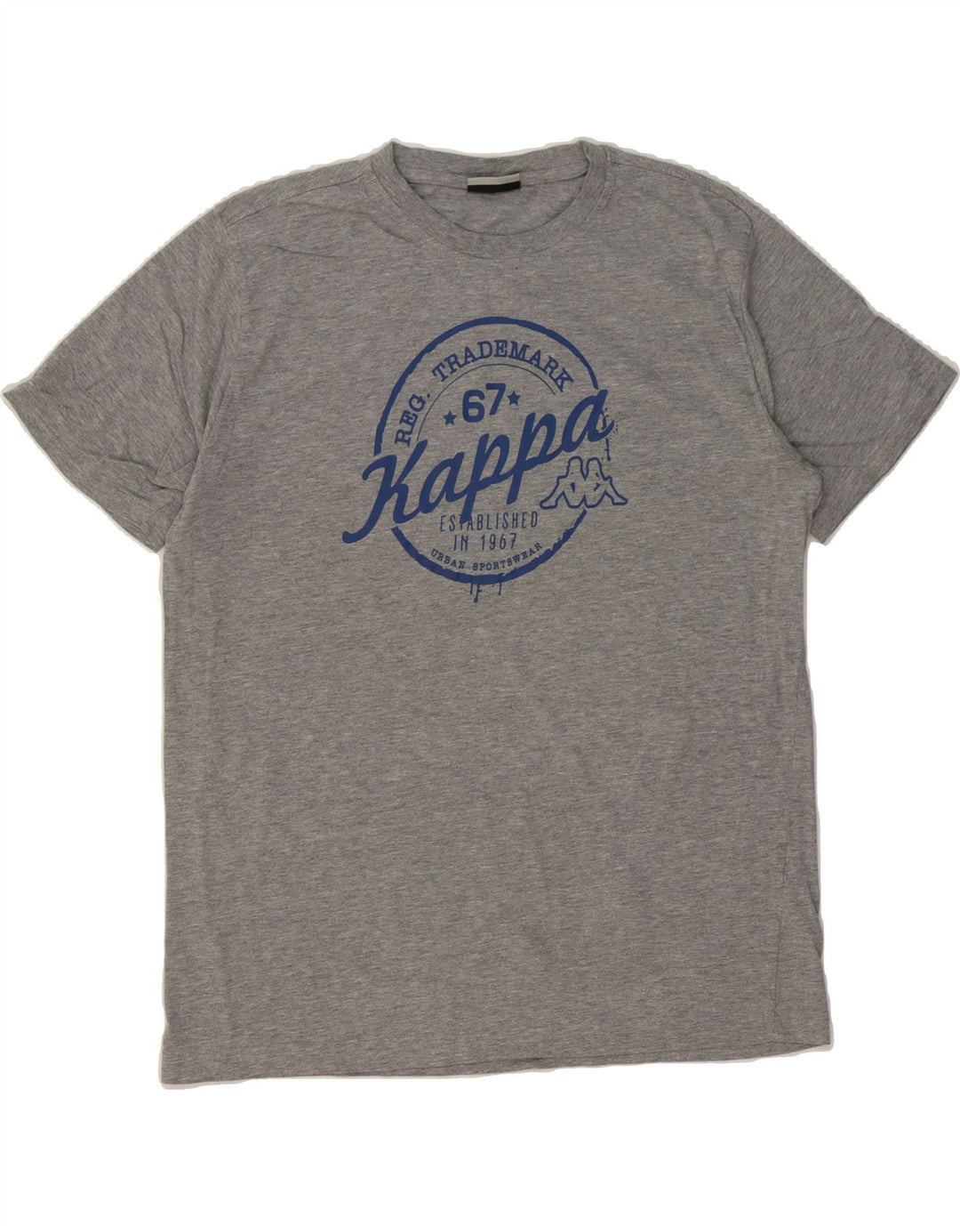 KAPPA Mens Graphic T-Shirt Top XL Grey Cotton Vintage Kappa and Second-Hand Kappa from Messina Hembry 