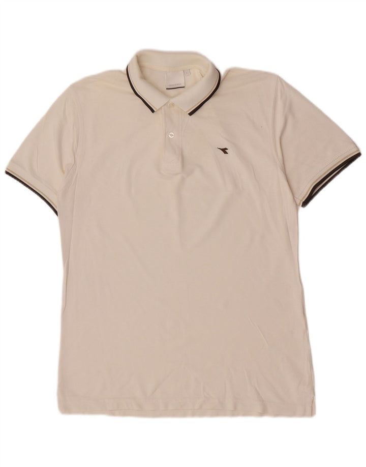 Polo Diadora Uomo Large Bianca