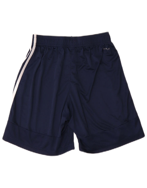 Pantaloncini sportivi Adidas Climalite da uomo medi in poliestere blu navy