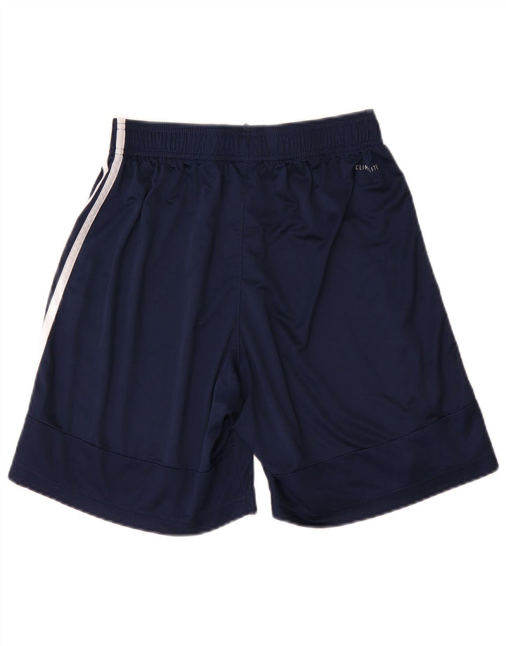 Pantaloncini sportivi Adidas Climalite da uomo medi in poliestere blu navy