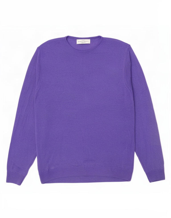 Maglione maglione con scollo a barca da donna Marks & Spencer UK 14 grande viola