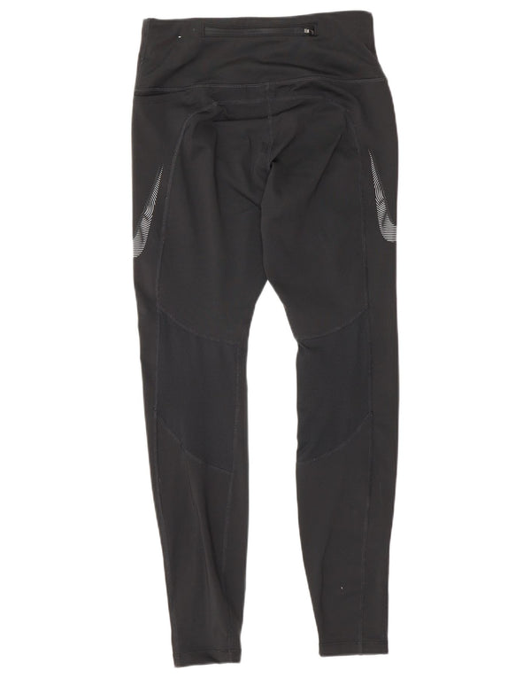 Leggings Nike Dri Fit da donna UK 8 Small Nero Colourblock Poliestere