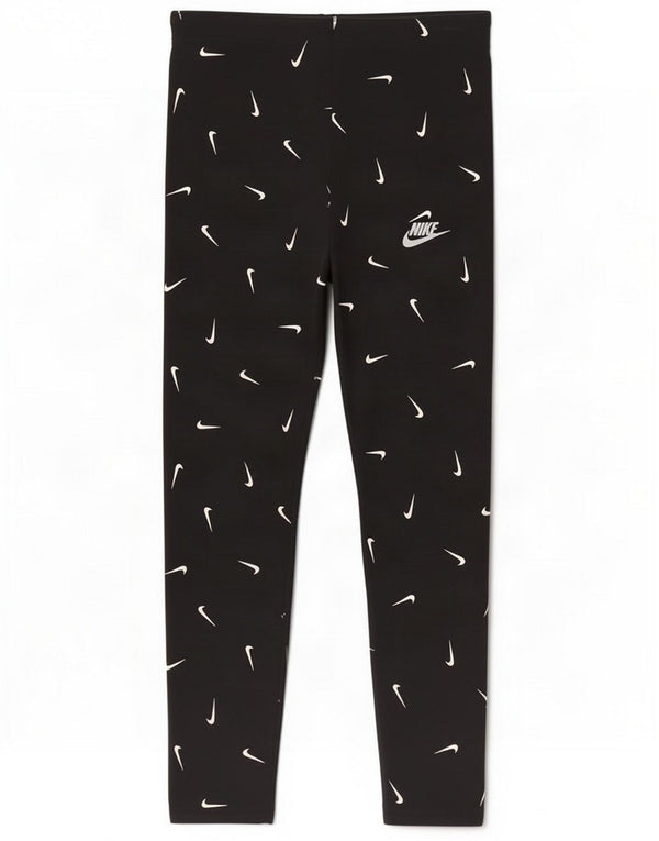 Nike Leggings aderenti con grafica per ragazze 13-14 anni XL Cotone nero