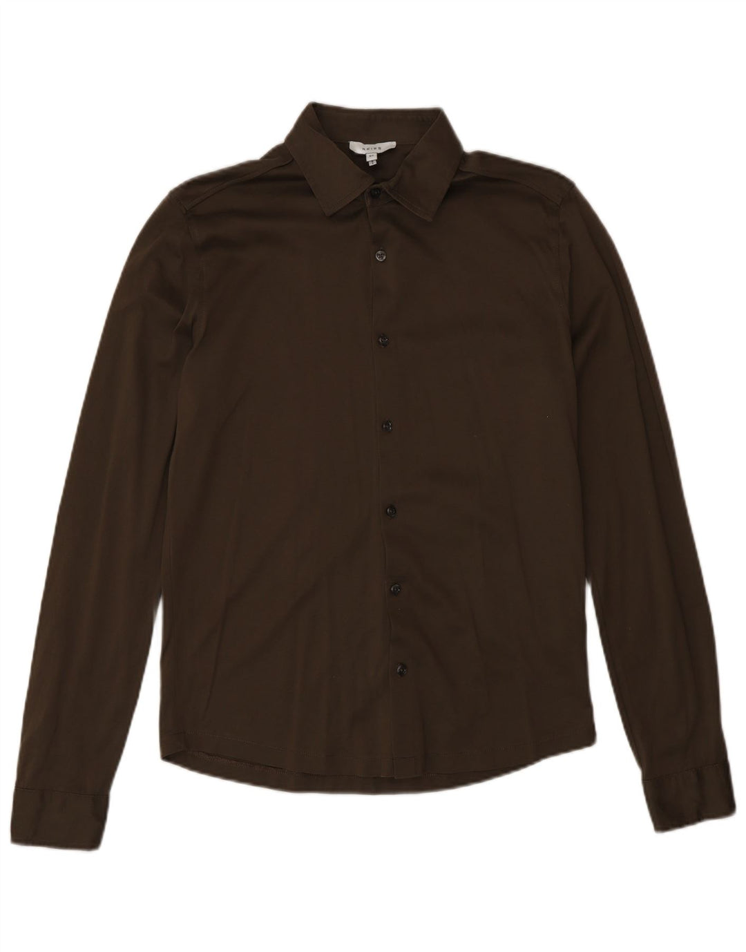 Camicia da uomo Reiss XS in cotone marrone