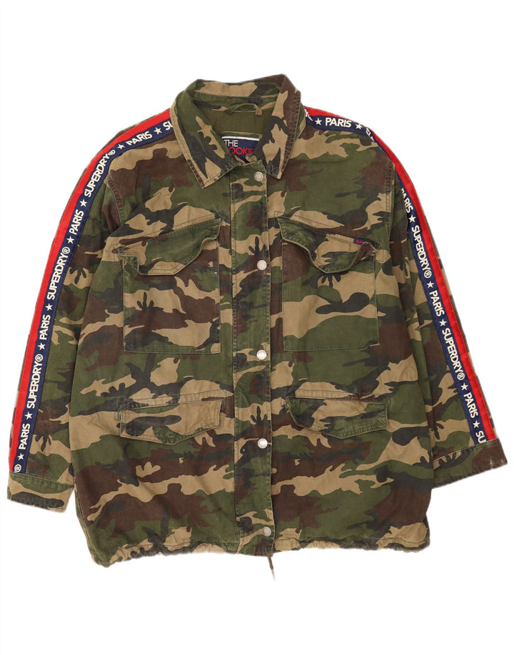 Giacca da donna Graphic Utility Superdry UK 14 Large Khaki Camouflage