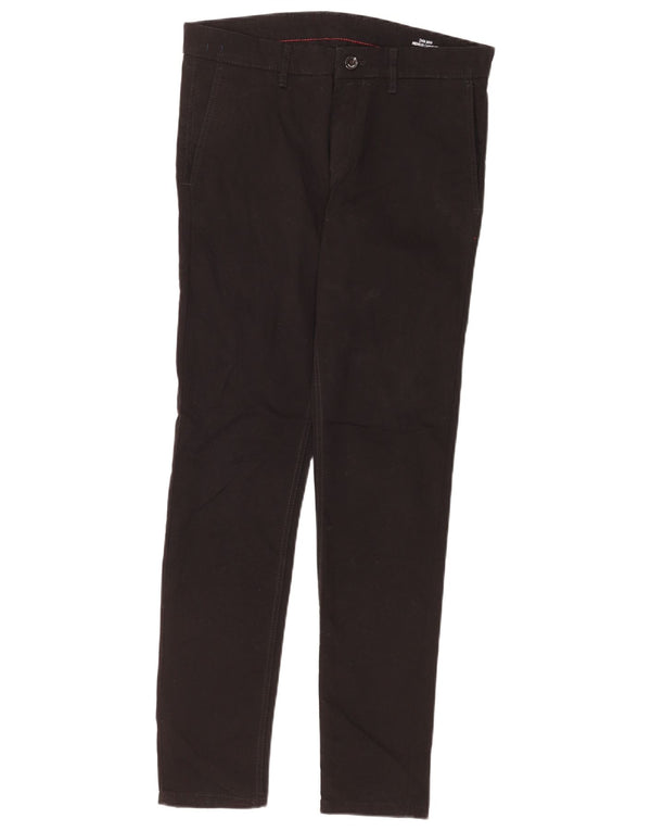 Pantaloni chino slim da uomo Zara EU 40 medio W31 L30 cotone nero