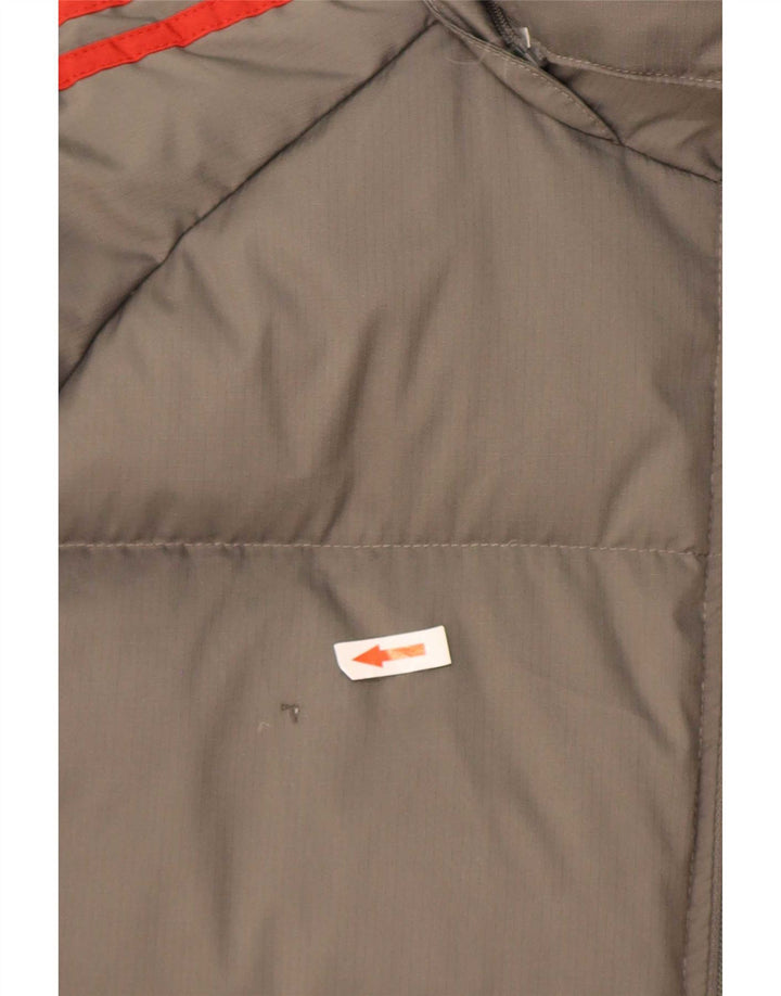Giacca imbottita con cappuccio da uomo Adidas UK 36 piccola grigia
