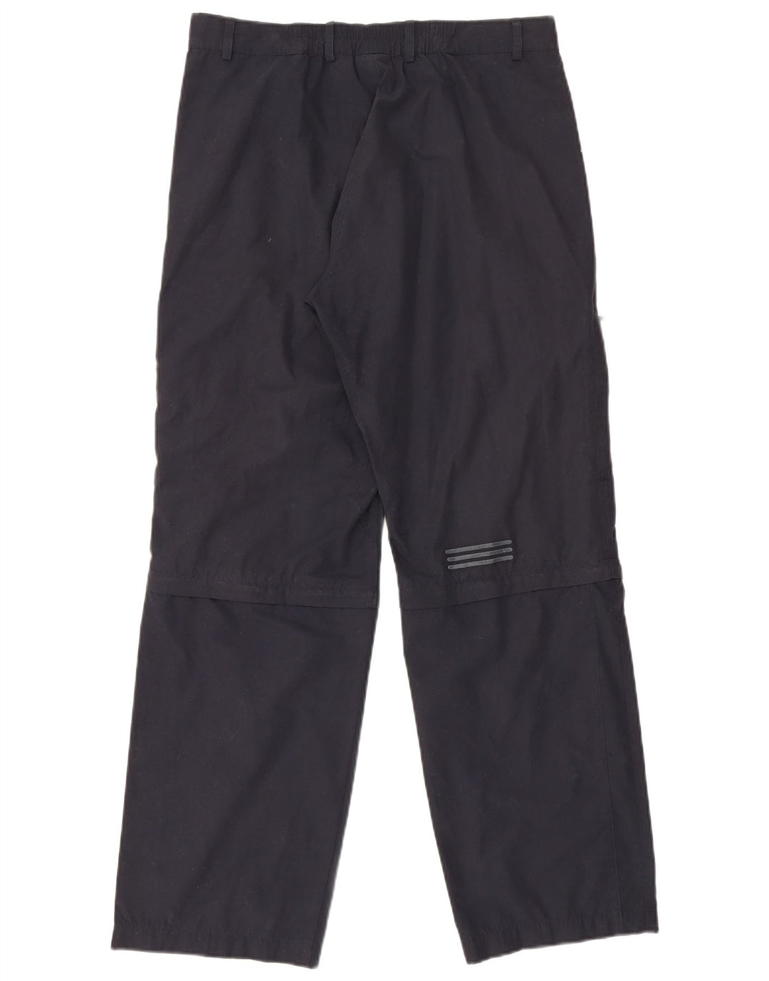 Pantaloni cargo dritti da uomo Adidas medi W32 L31 poliestere blu navy