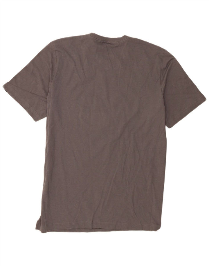 T-shirt grafica da uomo Adidas Top grande in cotone grigio