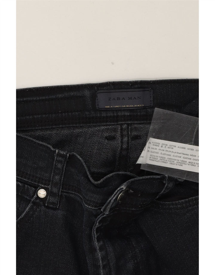 ZARA Mens Slim Jeans W30 L31 Navy Blue Cotton Vintage Zara and Second-Hand Zara from Messina Hembry 