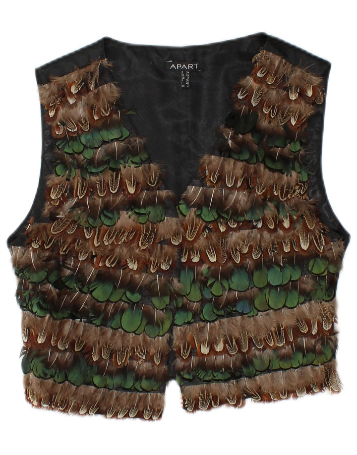 Gilet da donna APART UK 8 piccolo poliestere a righe nere