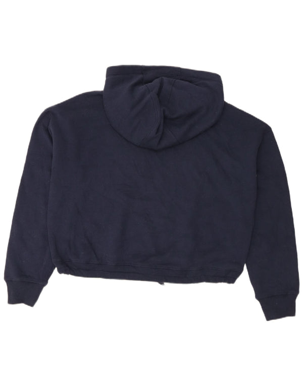 Maglione con cappuccio oversize corto da donna Tommy Hilfiger UK 16 grande blu navy