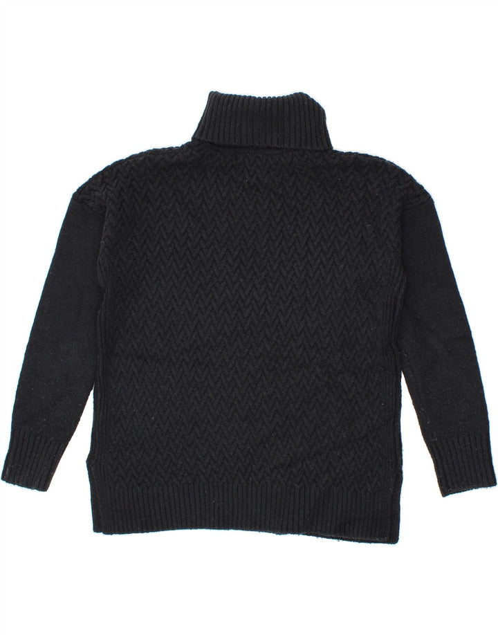 CREW Womens Roll Neck Jumper Sweater US 10 Large Black Acrylic Vintage Crew and Second-Hand Crew from Messina Hembry 