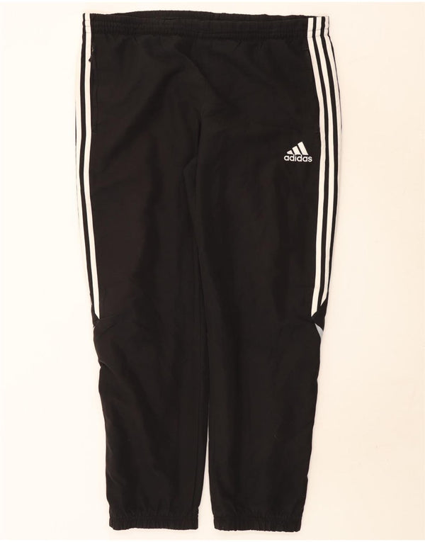 Pantaloni da tuta da uomo Adidas Joggers UK 42/44 Large Nero Colourblock