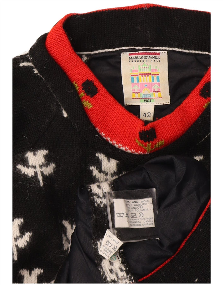 Maglione maglione collo alto da donna Maria Giovanna IT 42 medio nero