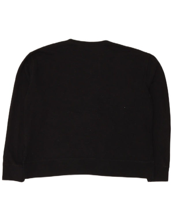 Polo Ralph Lauren Felpa grafica da donna Maglione UK 16 Large Nero