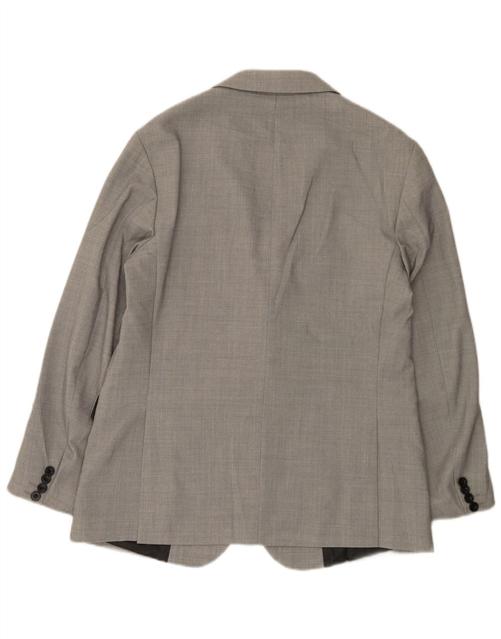 Giacca blazer da uomo a 2 bottoni Zara EU 50 poliestere grigio medio