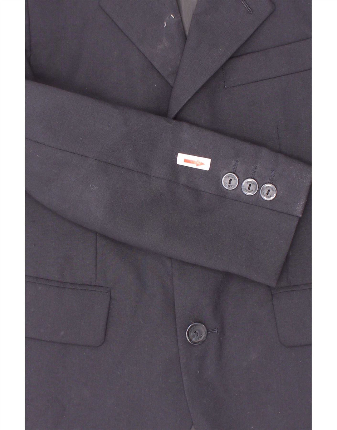 Giacca Blazer a 3 Bottoni Armani Junior Bambino 6-7 Anni in Lana Blu Navy