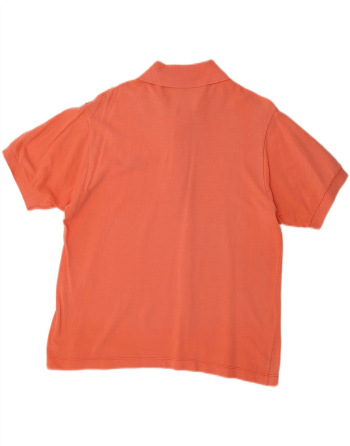 Polo da uomo Lacoste taglia 4, cotone arancione medio