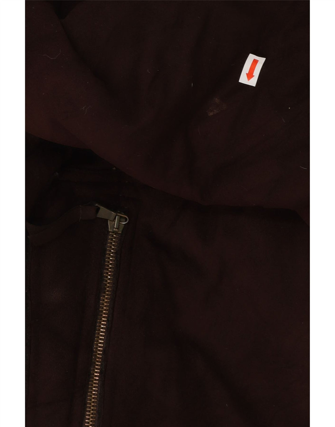 Giacca Sherpa da donna BENETTON UK 14 Acrilico marrone medio