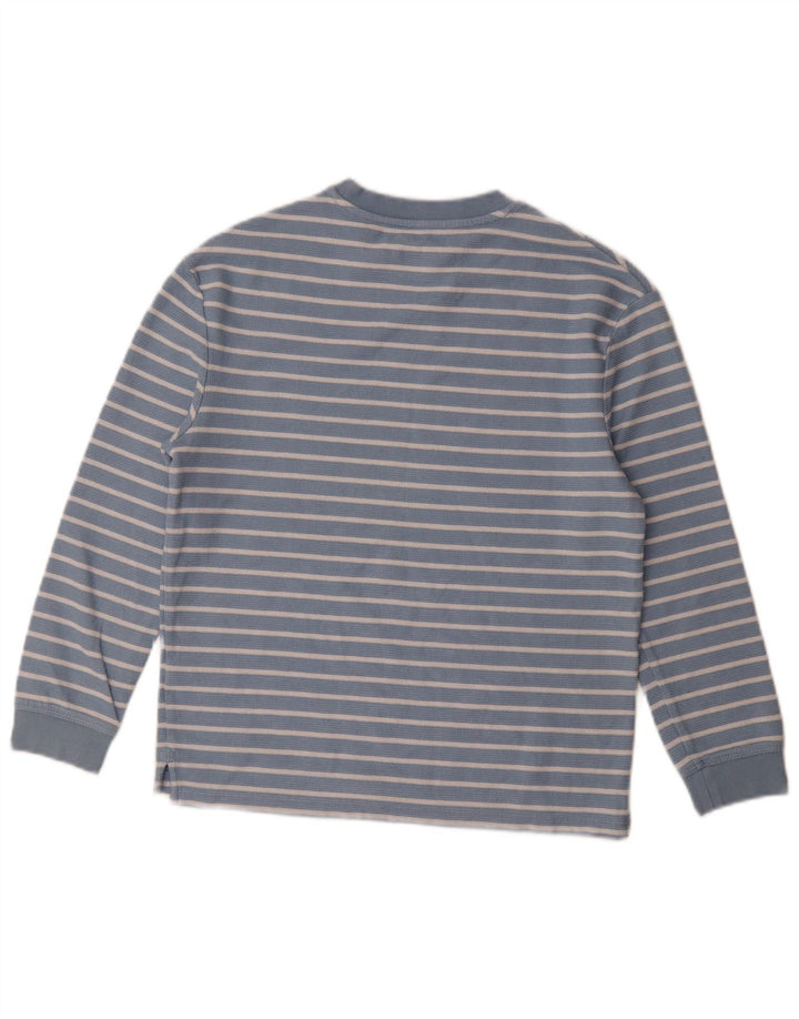 Maglietta Marks & Spencer da bambino a maniche lunghe 11-12 anni in cotone a righe blu