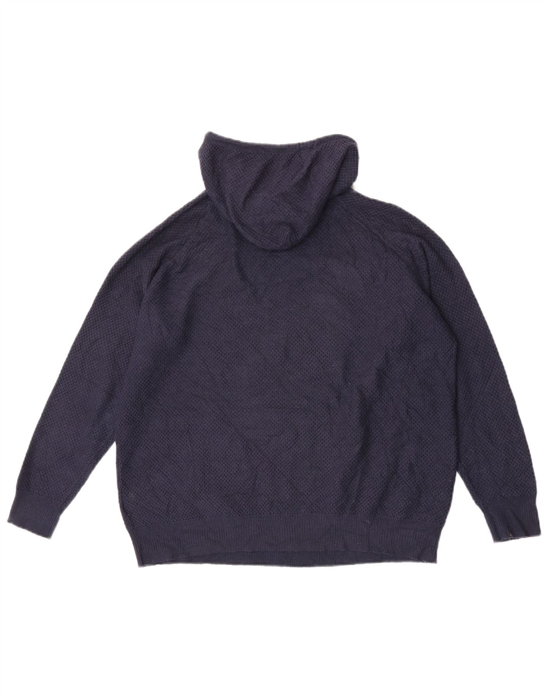 Maglione con cappuccio da donna Marks & Spencer UK 14 Viscosa blu navy medio