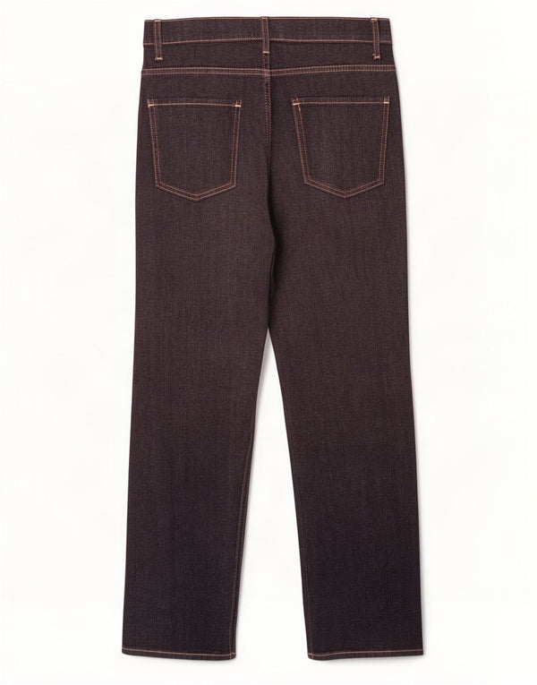 Jeans dritti da donna Marks & Spencer UK 10 piccoli W28 L28 cotone nero