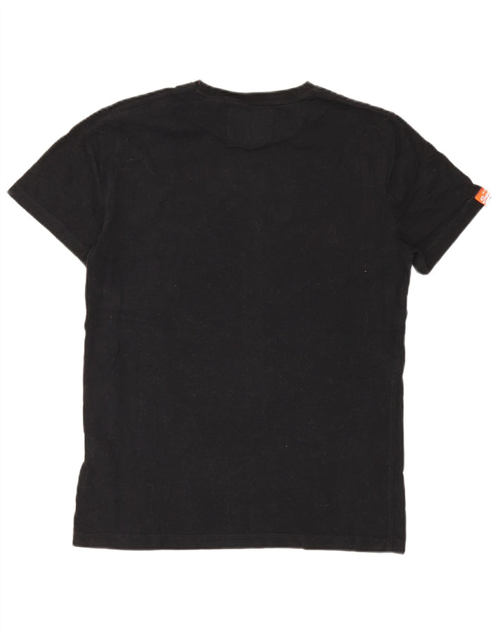 T-shirt da uomo Superdry Top in cotone nero medio
