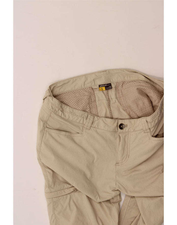EDDIE BAUER Womens Bermuda Shorts US 10 Large W34  Beige Nylon Vintage Eddie Bauer and Second-Hand Eddie Bauer from Messina Hembry 