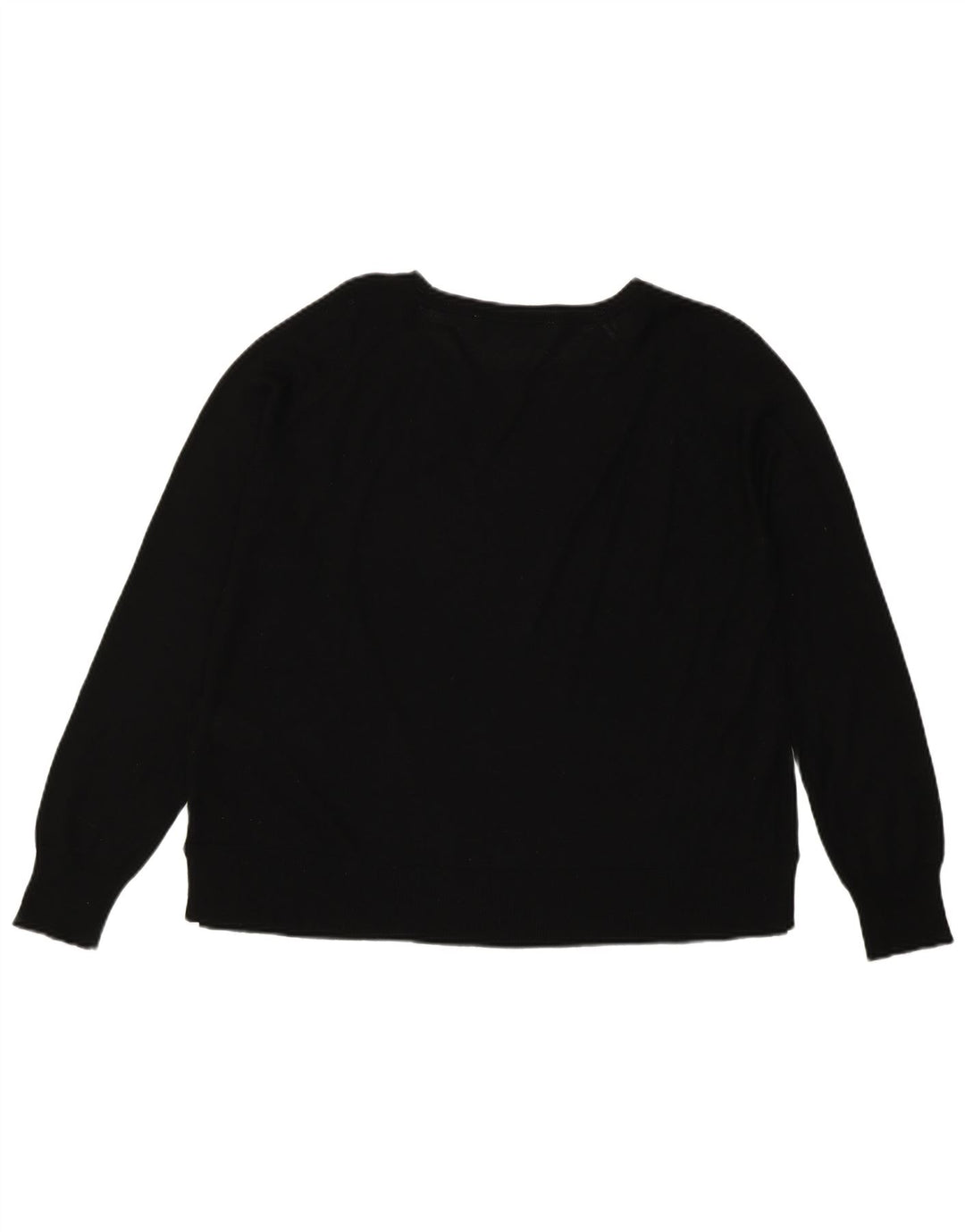 Maglione Zara da donna con scollo a barca UK 14 viscosa nera media