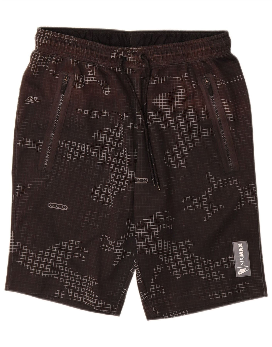 Pantaloncini sportivi Nike da uomo medi W32 L10 poliestere mimetico nero