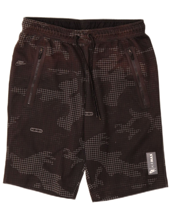 Pantaloncini sportivi Nike da uomo medi W32 L10 poliestere mimetico nero