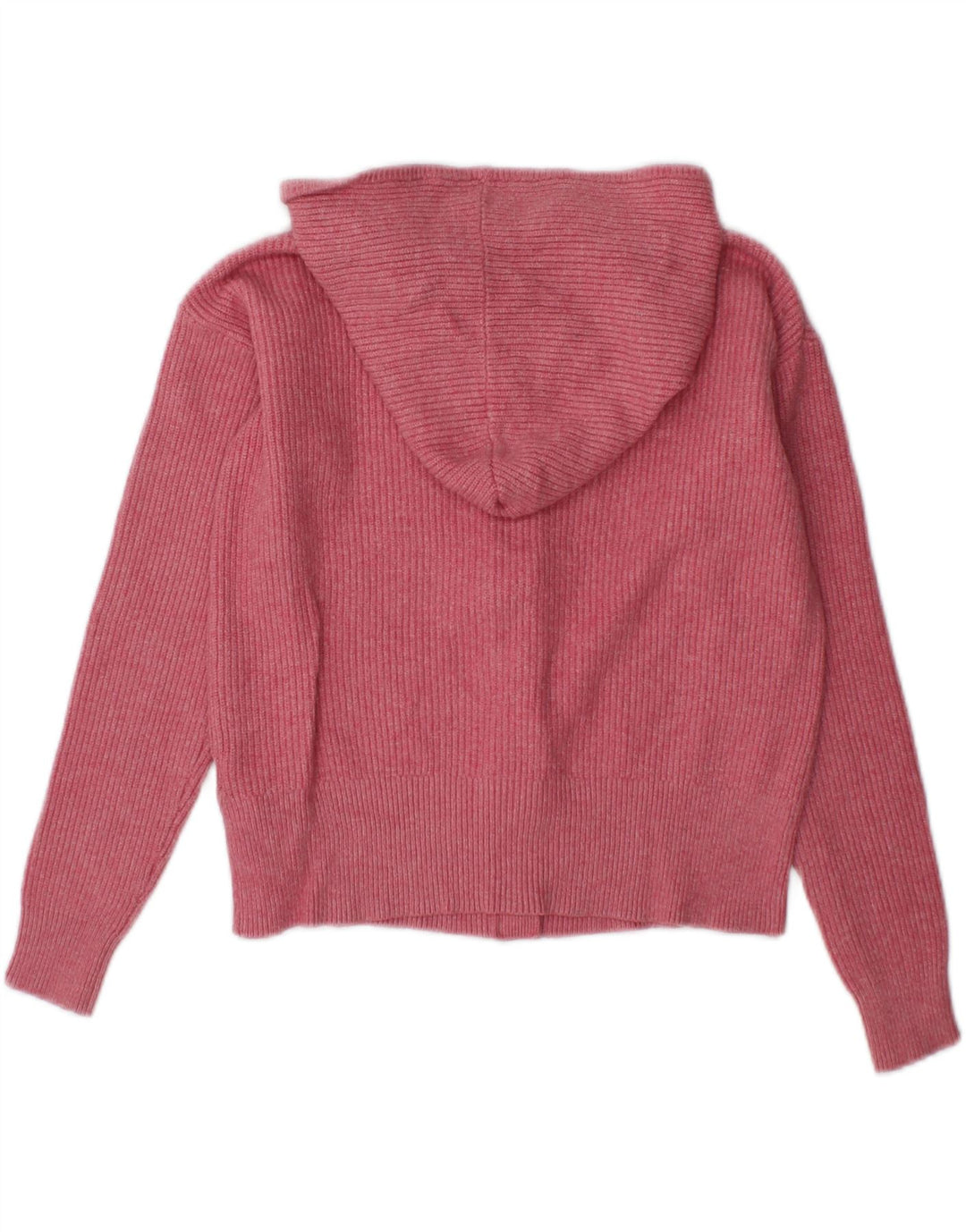 Maglione cardigan oversize con cappuccio da donna Marks & Spencer UK 10 piccolo rosa