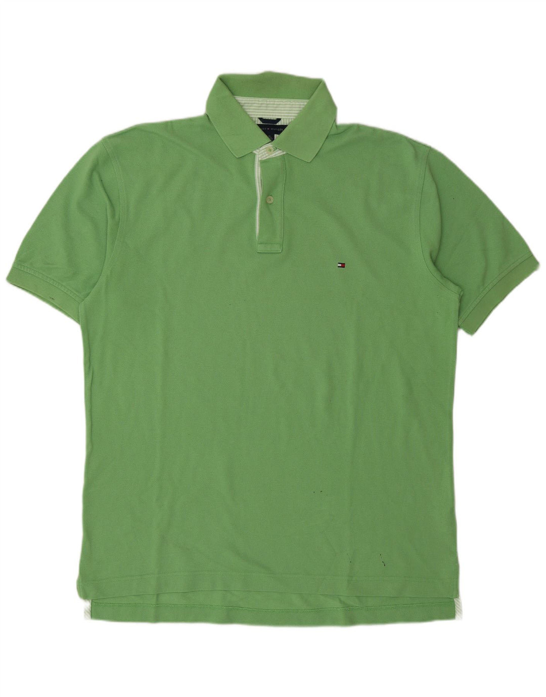 Polo da uomo Tommy Hilfiger grande in cotone verde
