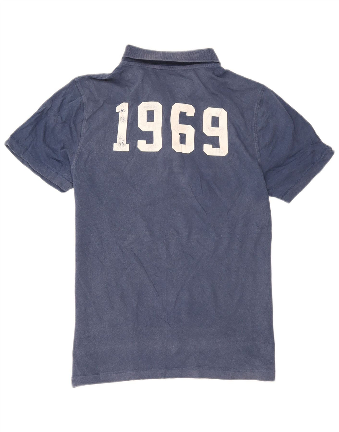 Polo grafica da uomo Gap in cotone blu medio