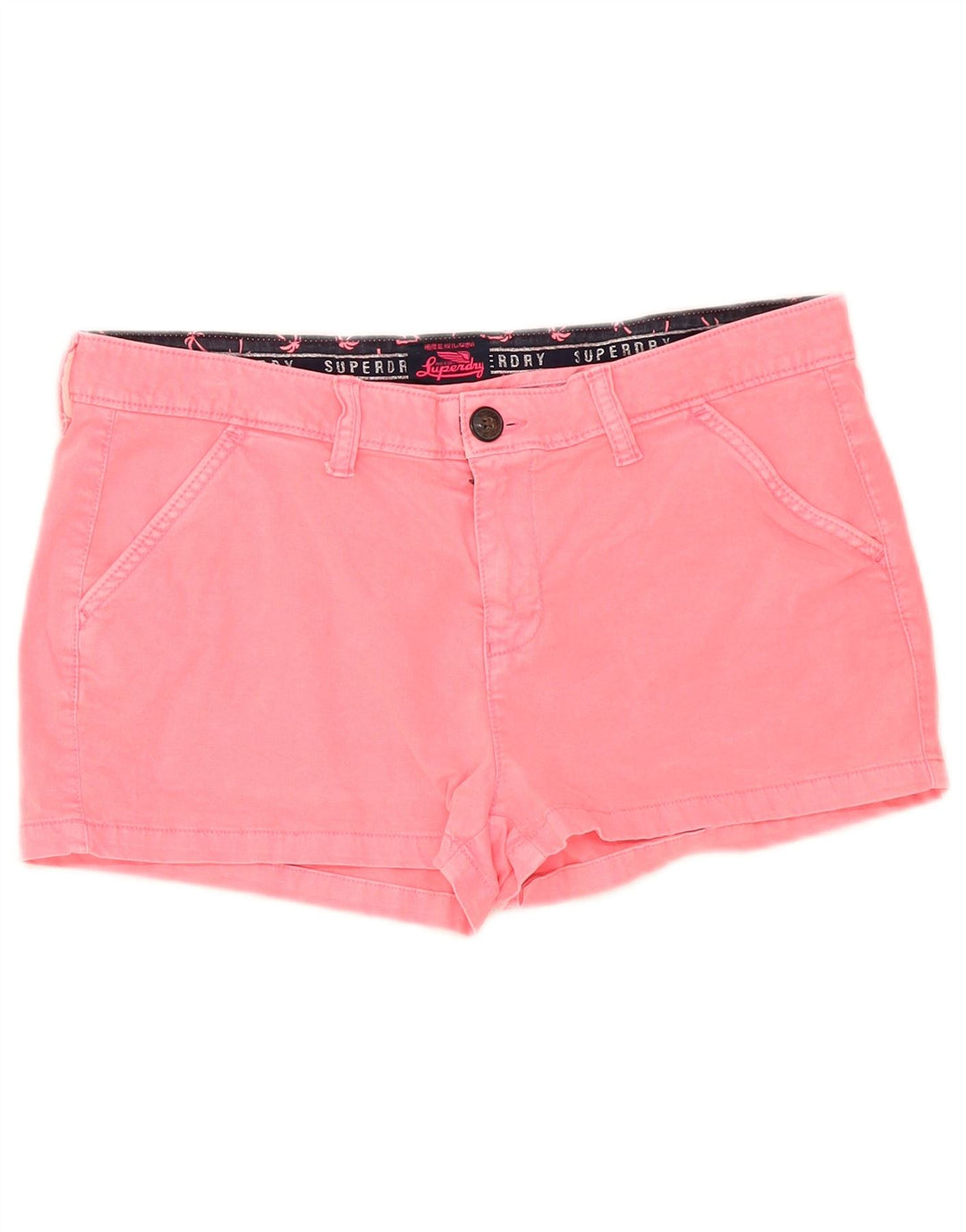 Pantaloni caldi da donna Superdry W34 Large Rosa Cotone