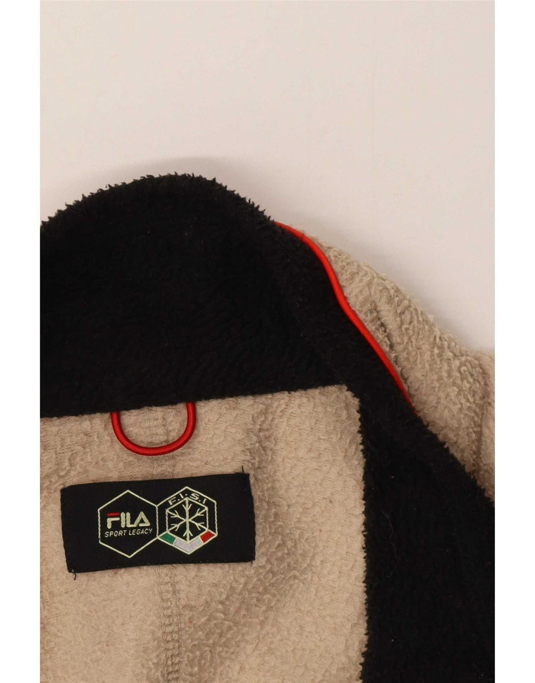 Giacca in pile da uomo Fila UK 40 Large Beige