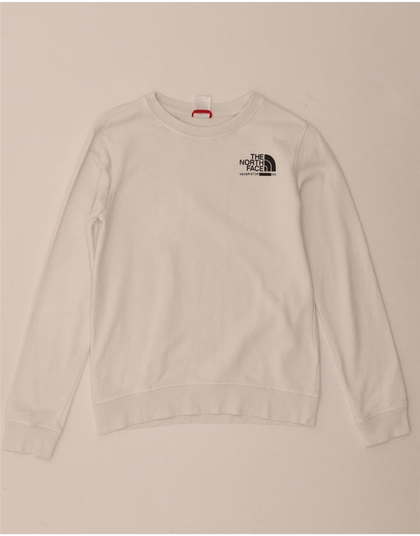 Felpa grafica da ragazzo The North Face 14-15 anni XL in cotone bianco