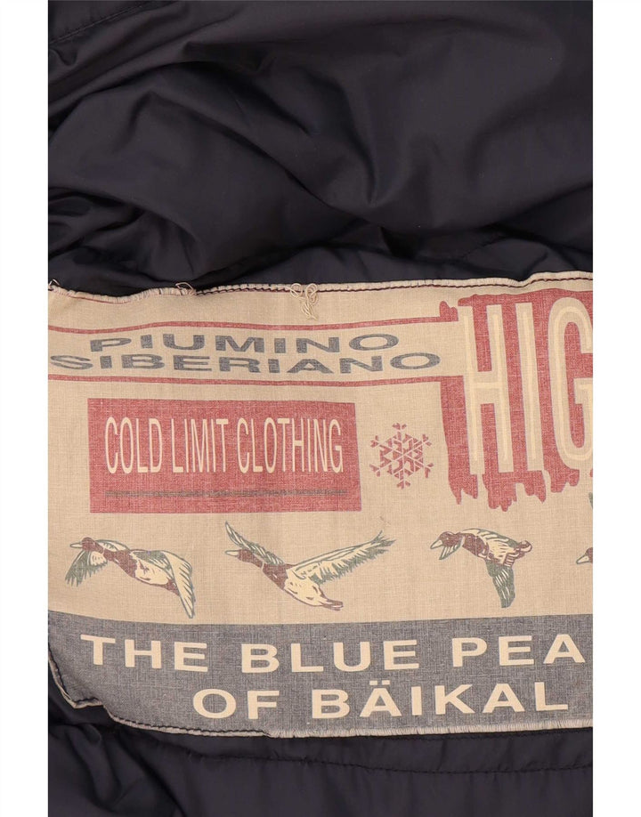 Giacca imbottita da uomo vintage UK 44 2XL Blu navy