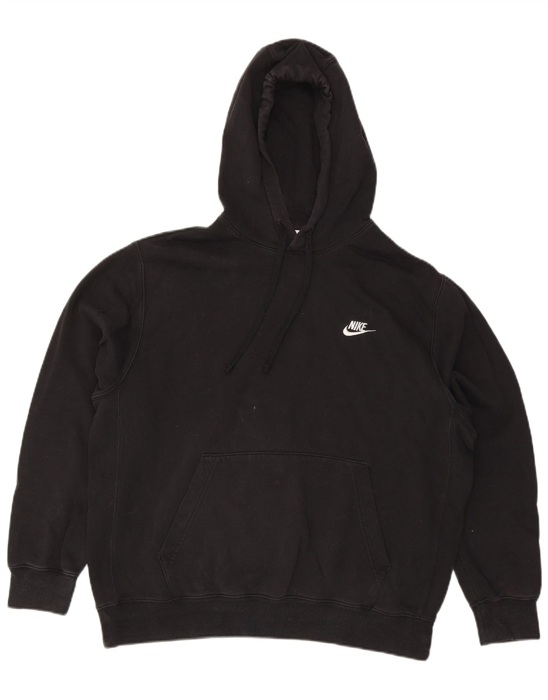 Felpa con cappuccio da uomo Nike Large in cotone nero