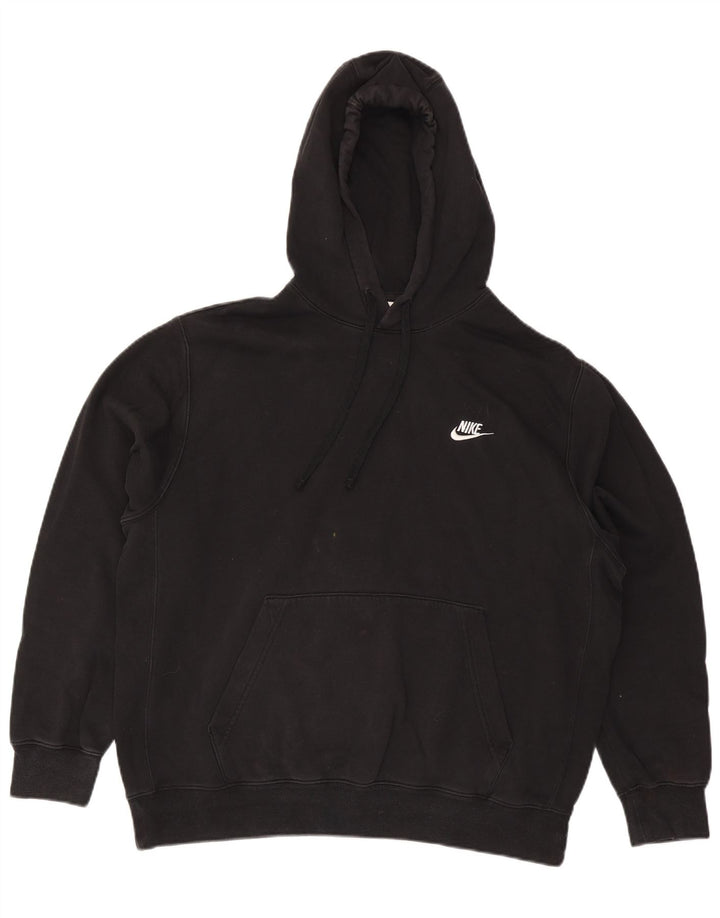 Felpa con cappuccio da uomo Nike Large in cotone nero