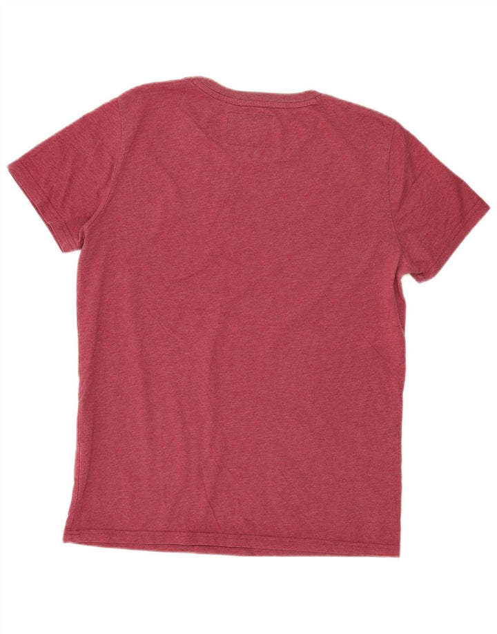 T-shirt grafica da uomo Superdry Top grande in cotone rosso